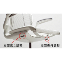 【軒先渡し】 ヒューマンスケール ディフリエントワールド オフィスチェア ブラックフレーム オールメッシュ 肘付 ブラック 1脚（直送品）