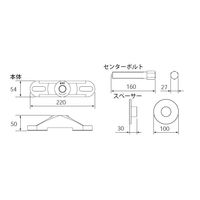 エスコ 大型車用リアハブプーラー EA510ED 1個（直送品）