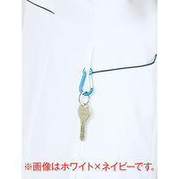 住商モンブラン ラウンドカラーワンピース ナースワンピース 医療白衣 半袖 コーラル L 73-1938（直送品）