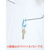 住商モンブラン フルール レディスジャケット 半袖 ミント LL 73-1946　白衣（直送品）