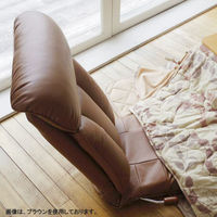 ミヤタケ（宮武製作所）　スーパーソフトレザー座椅子　-彩-　ブラック　YS-1310　BK　（直送品）