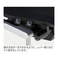 【設置込】イトーキ　ヴェントチェア　プレーンメッシュ　アジャスタブル肘付　ストロングブルー　KE-837JB-T1A3（直送品）