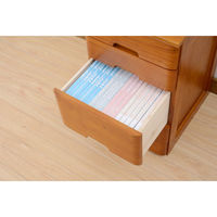 YAMAZEN　ミニチェスト　4段　幅300×奥行350×高さ545mm　オークブラウン　（直送品）