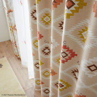 スミノエ PEANUTS セミオーダー カーテン コーストライフ 2800×1500mm レッド 1セット(2枚入)（直送品）