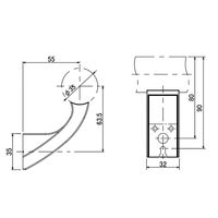 和気産業 ぬくもり手すりNLT 壁受 NLT01W ホワイト 1セット(4個)（直送品）