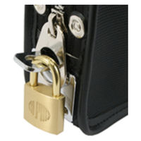 三栄産業 夜間金庫投入鞄 馬蹄錠金具付(南京錠付属無) 黒 U-11 1個