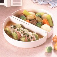 タイガークラウン #2284 電子レンジ用フタ付フライパン 1個（直送品）