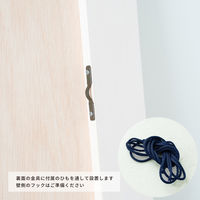 永井興産 幅広枠ウォールミラー 幅500×奥行20×高さ1610mm ホワイト NK-38WH 1台（直送品）