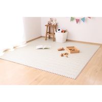 アイリスオーヤマ ジョイントマット 木目デザイン 32×32×厚み1cm ホワイト JTM-32（WOD) 1セット(9枚入)