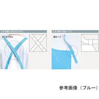 ワコウ マイティクロスRエプロン 胸当て たすき掛け ファインバリュー LL ホワイト E1001-0-LLF 1枚 64-6226-93（直送品）