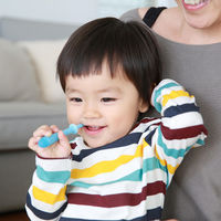 ピジョン 乳歯ブラシ レッスン段階4 ブルー 1パック（2本入）