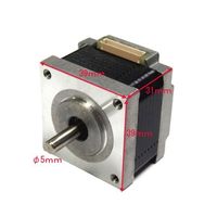 ステッピングモータ 2相 □39mm 1.8°/step 39mm×39mm×31mm ユニポーラ方式 64-8272-38（直送品）