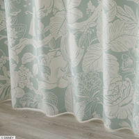 スミノエ DISNEY セミオーダー カーテン プリンセス ハイホー 2500×1100mm ライトグリーン １セット(2枚入)（直送品）