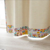 スミノエ DISNEY セミオーダー カーテン ミッキー レトロコミック 3000×1050mm アイボリー １セット(2枚入)（直送品）
