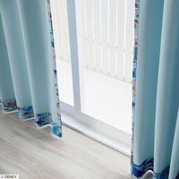 スミノエ DISNEY セミオーダー カーテン プリンセス シンデレラ 1200×1900mm ライトブルー １セット(2枚入)（直送品）