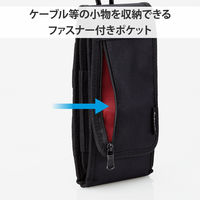 スマホポーチ 2台収納 Lサイズ 3Way 腰ベルトループ ショルダーベルトループ ブラック P-05CC2BK エレコム 1個
