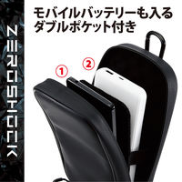 スマホポーチ 2台収納 Lサイズ 3Way 腰ベルトループ ショルダーベルトループ ブラック P-05CZ2BK エレコム 1個