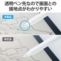 ApplePencil 専用 交換ペン先 第1/2世代両対応 透明タイプ 3個入り P-TIPAPY01CR エレコム 1個