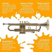 pBone music トランペット PTRUMPET1HTG / GOLD 1箱(1個入)（直送品）