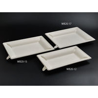パックスタイル エコ容器 WB麦バガス プレート20-17 パルプモールド プレート本体 白色　600枚(50×12) 639720（直送品）