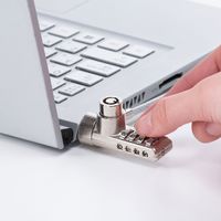 サンワサプライ シリンダ＋ダイヤル錠対応セキュリティワイヤー SL-88 1個（直送品）