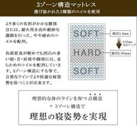 三栄コーポレーション 圧縮ポケットコイルマットレス厚さ24.5cmホテル仕様ダブル A1-ETDM_AS 1個（直送品）