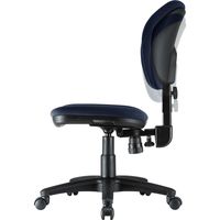 サンワサプライ オフィスチェア(ブルー)SNC-T162BL 1脚 背もたれロッキング・スイング機能 ウレタン布張り事務椅子 ナイロンキャスター（直送品）
