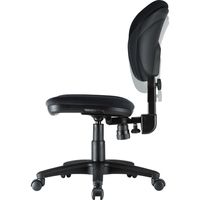 サンワサプライ オフィスチェア(ブラック)SNC-T162BK 1脚 背もたれロッキング・スイング機能 ウレタン布張り事務椅子 ナイロンキャスター（直送品）