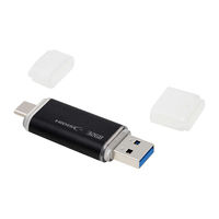 磁気研究所 USB3.2 Gen2 Type-Cメモリ-Type-Aコネクタ両用 32GB HDUF136C32G3C 1個