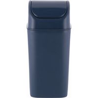 不二貿易 蓋つきダストボックス 2.2L ネイビー 72131 1セット(12個入)（直送品）