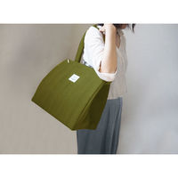 オカトー 保冷バッグ 大容量 ファスナー スクエアバッグ BIGBEE オリーブグリーン 351965 1個（直送品）