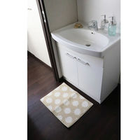 オカトー バスマット sofmore 45×60cm ベージュ 373242 1個（直送品）