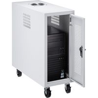 サンワサプライ キャスター付きハブボックス(2U・ホワイト) CP-THBOX2UW 1台（直送品）