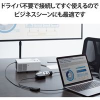 変換ケーブル USB Type-C to HDMI 0.15m ミラーリング対応 MPA-CHDMIPD015B エレコム 1個