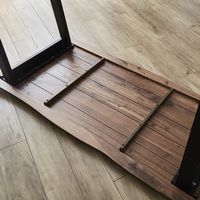 【軒先渡し】後藤家具物産 ダイニングテーブル 天然木 幅2100×奥行850×高さ710mm  ウォルナット VT-01-WN-210 1台（直送品）