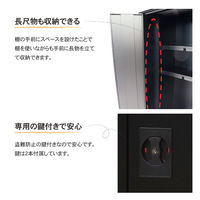 小型収納庫　フレキシブルストレージ162(マットブラック) FLS-162HT(MBK) 1台 グリーンライフ（直送品）