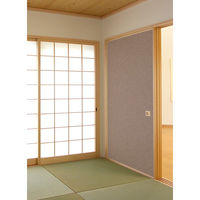 菊池襖紙工場 粘着ふすま紙 革茶 KN-238 1セット（10本入り）（直送品）