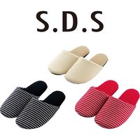 センコー S.D.S ウェルベラ スリッパ L 約26.5cm ブラック SDS150399 1足（直送品）