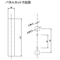 テクネ計測 面積式(フロート式)流量計 5ー50 L/M バルブ有り 接続径1/4”Rc 1台 NFM-V-S-A-50-R2（直送品）