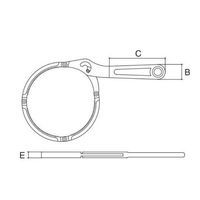エスコ 115ー140mm オイルフィルターレンチ EA604AD-3 1丁（直送品）