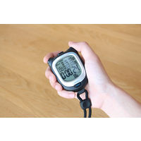 【タイマー】 ドリテック ストップウォッチ「スピールW」ブラック SW-122BK 1個