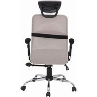 不二貿易 スリープ メッシュバックチェアー グレー 50379 1脚（直送品）