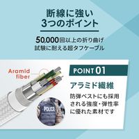 USBケーブル - USB（C）[オス] 1m 100W PD対応 3.2Gen2 ブラック オウルテック