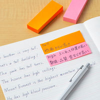 コクヨ タックメモ 蛍光色 付箋 75×25mm ピンク メ-1303N-P 1セット（2冊入）