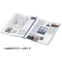 コクヨ ファスナーファイル＜クリヤーカラー＞　プレゼンファイル A4タテ 2穴　約90枚収容 桃（ピンク） フ-P170P 1冊入