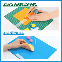 アーテック 工作マットA 緑×青 中芯入り 3007 1枚