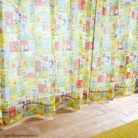 スミノエ PEANUTS セミオーダー レースカーテン パッチコミック 2500×1340mm ミックス 1セット(2枚入)（直送品）