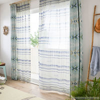 スミノエ PEANUTS セミオーダー レースカーテン ローウィング 2500×1540mm ブルー 1セット(2枚入)（直送品）