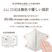 医食同源ドットコム SPUN MASK スパンレース 不織布　立体　カラーマスク　ベージュ　使い捨て　1袋（7枚入）
