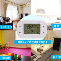 エンペックス気象計 ツインワイヤレス温度計 TD-8401 1台